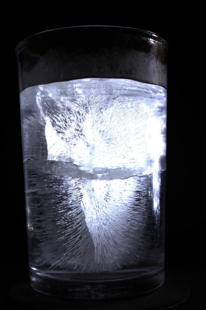 agua congelada