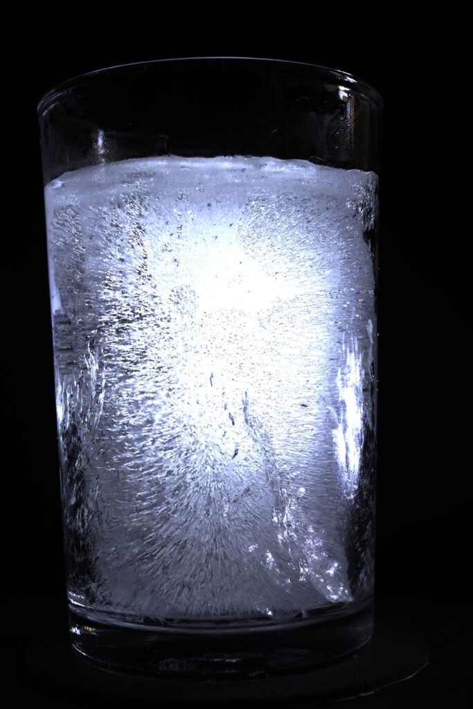 agua congelada