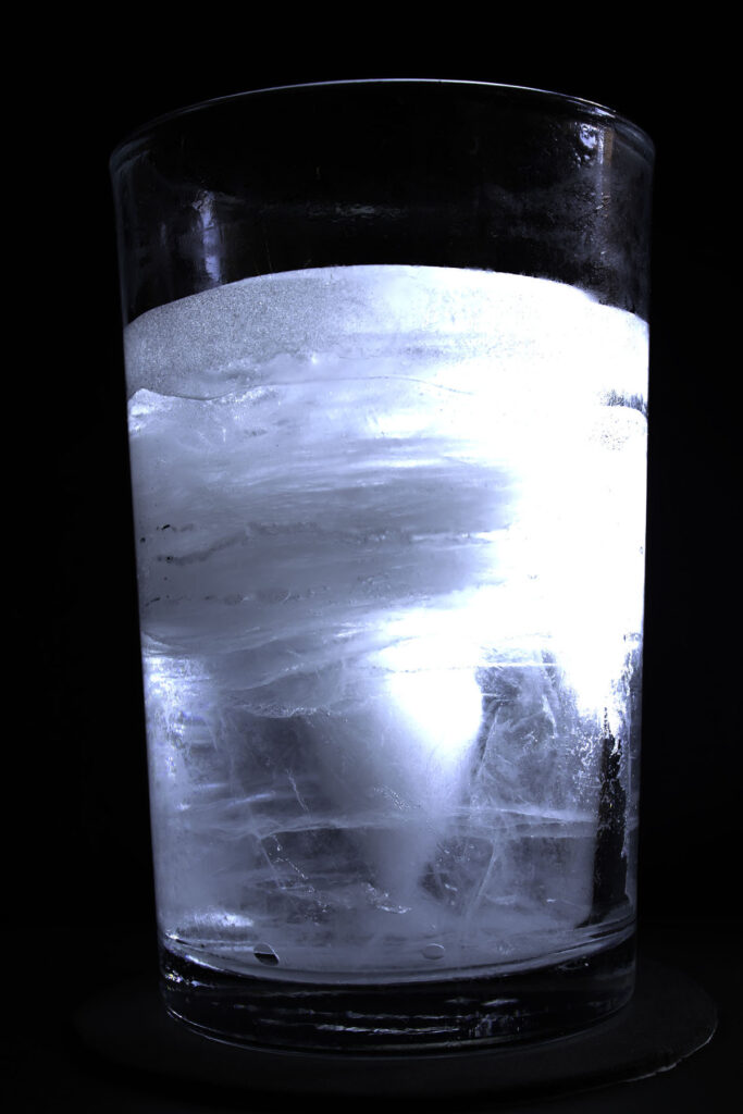 agua congelada